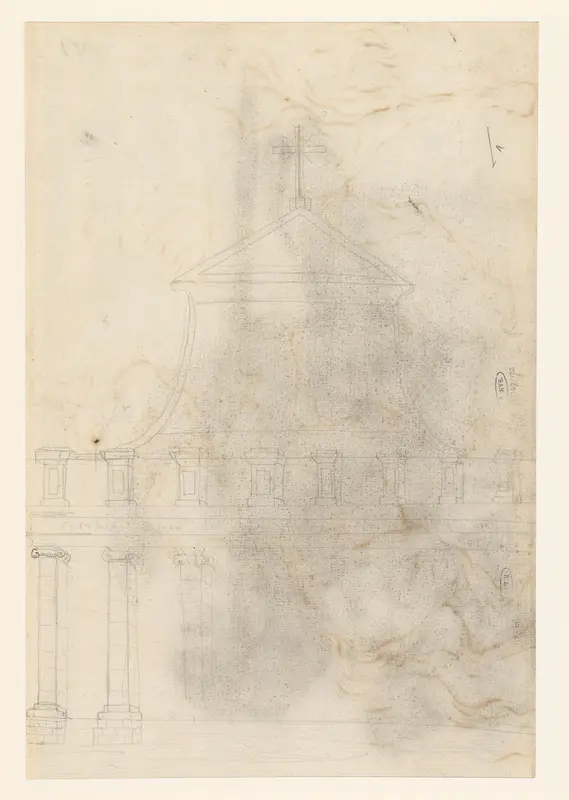 Façade van een kerk Wall Art by Carle Vernet - High-Resolution Digital Print