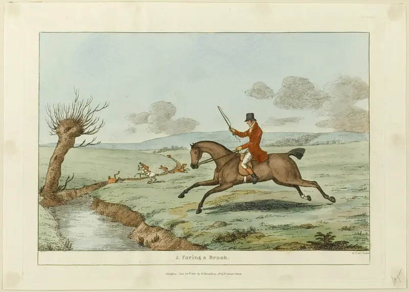 Facing a Brook, plate five from Indispensable Accomplishments Wall Art by Sir Robert Frankland - High-Resolution Digital Print