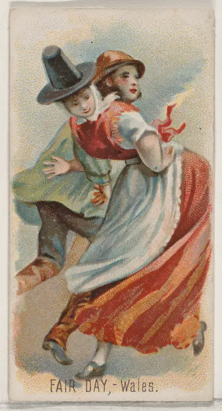 Fair Day, Wales, from the Holidays series (N80) for Duke brand cigarettes Wall Art by W. Duke, Sons & Co. - High-Resolution Digital Print