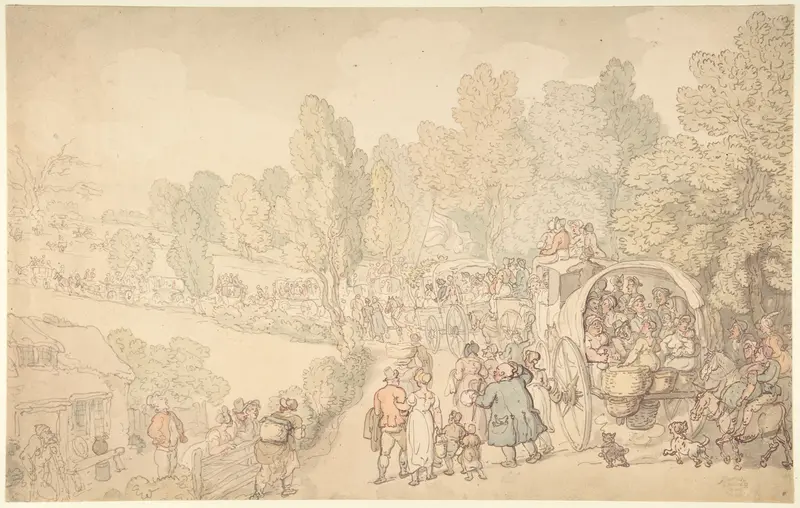 Fairlop Fair, Essex Wall Art by Thomas Rowlandson - High-Resolution Digital Print