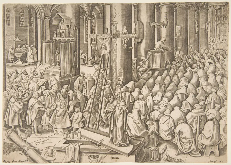 Faith (Fides) from The Virtues Wall Art by Philips Galle - High-Resolution Digital Print