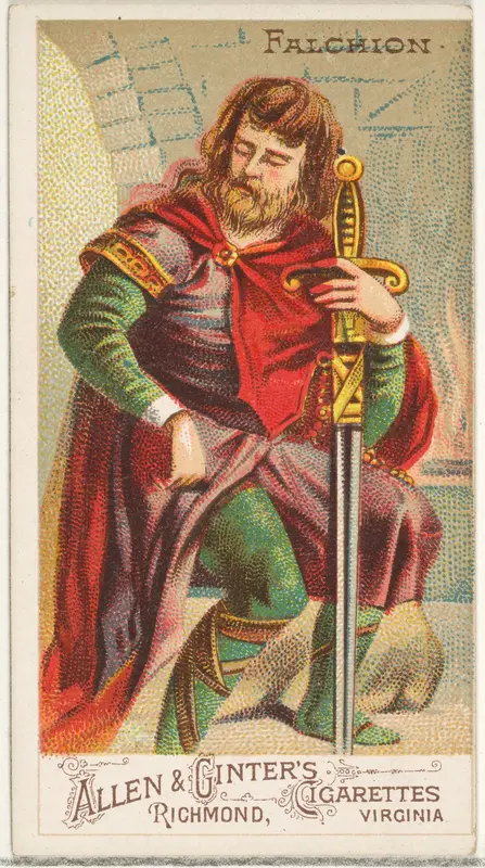 Falchion, from the Arms of All Nations series (N3) for Allen & Ginter Cigarettes Brands Wall Art by Allen & Ginter - High-Resolution Digital Print
