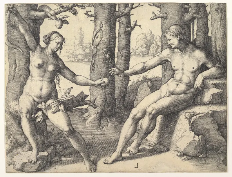 Fall of Man Wall Art by Lucas van Leyden - High-Resolution Digital Print