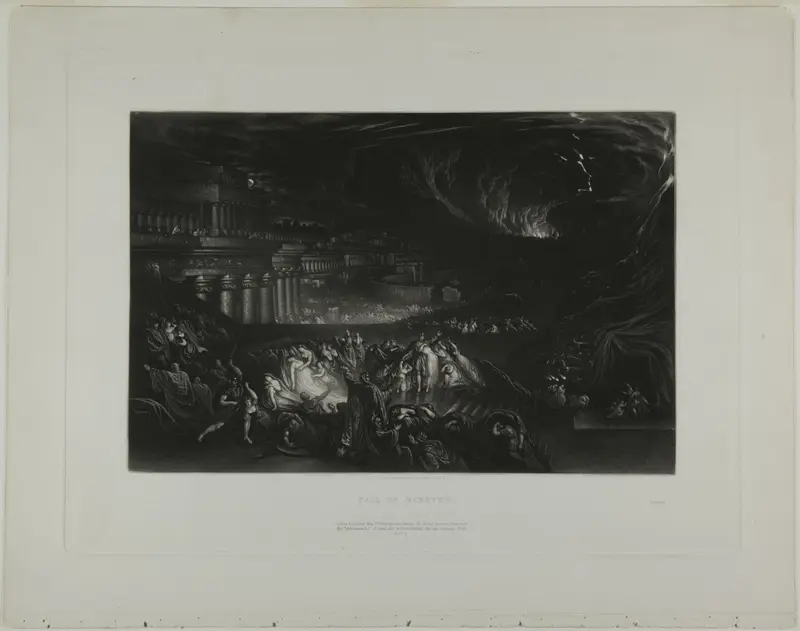 Fall of Nineveh, from Illustrations of the Bible