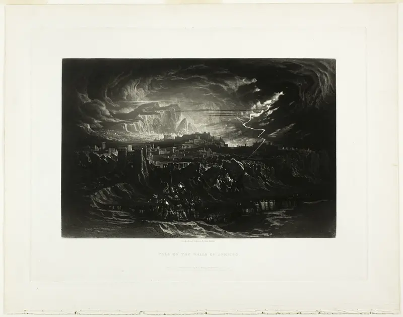 Fall of the Walls of Jericho, from Illustrations of the Bible