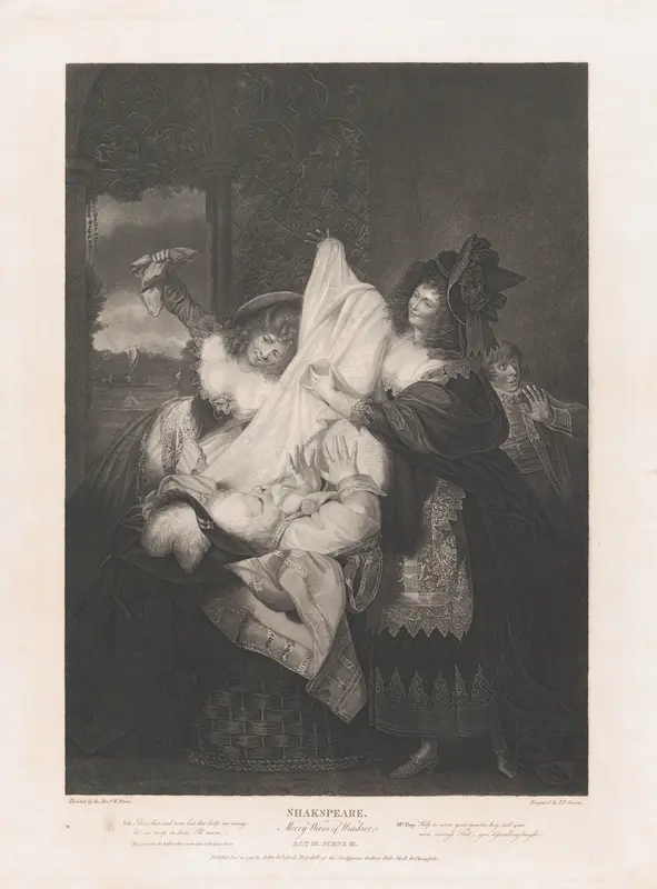 Falstaff in the Buck Basket (Shakespeare, Merry Wives of Windsor, Act 3, Scene 3) Wall Art by Peter Simon - High-Resolution Digital Print