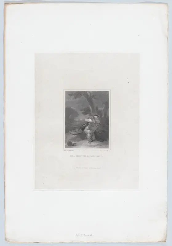 Falstaff on the Battlefield (Shakespeare, King Henry IV, Part I, Act 5, Scene 4) Wall Art by Charles Heath - High-Resolution Digital Print