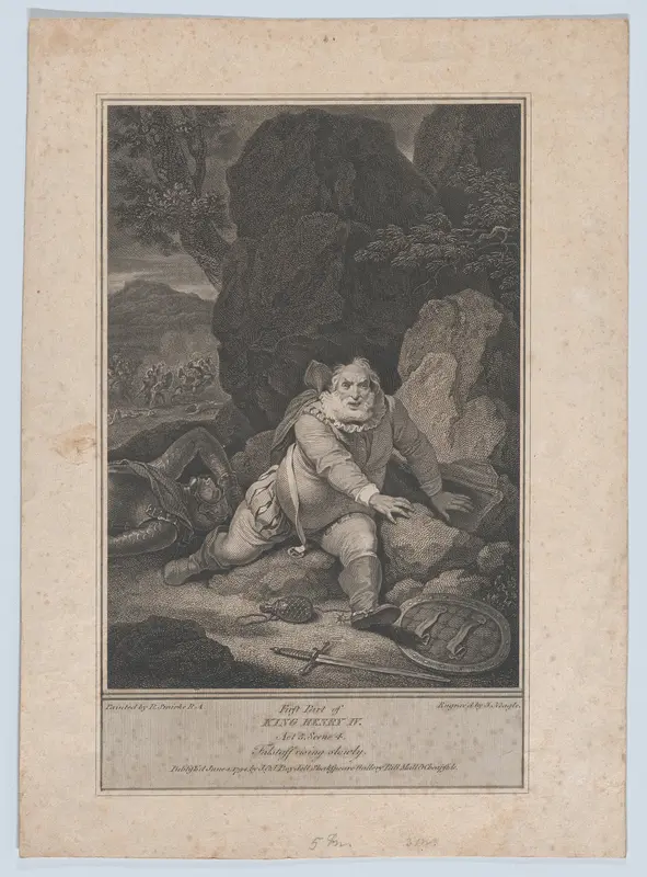 Falstaff Rising Slowly (Shakespeare, First Part of King Henry IV, Act 5, Scene 4) Wall Art by James Neagle - High-Resolution Digital Print
