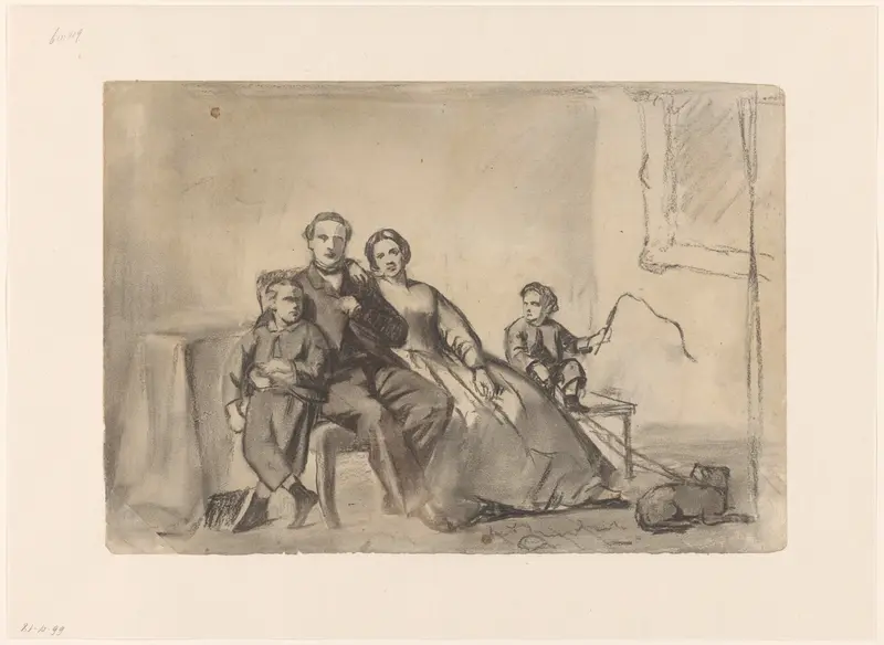 Familiegroep Wall Art by Unknown - High-Resolution Digital Print