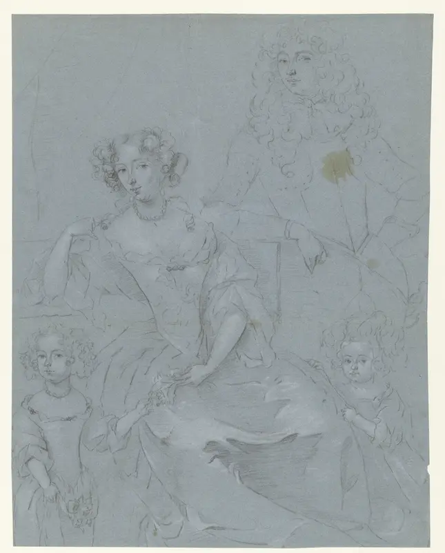 Familieportret Wall Art by Unknown - High-Resolution Digital Print