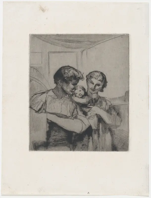 Famille Wall Art by François-Nicolas Chifflart - High-Resolution Digital Print