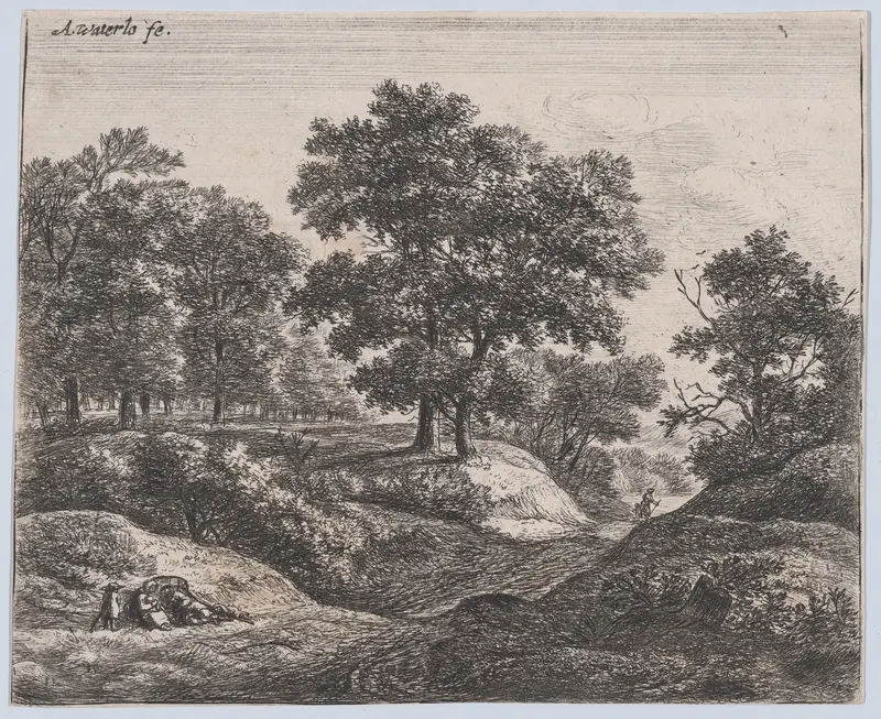 Family at Rest Wall Art by Anthonie Waterloo - High-Resolution Digital Print