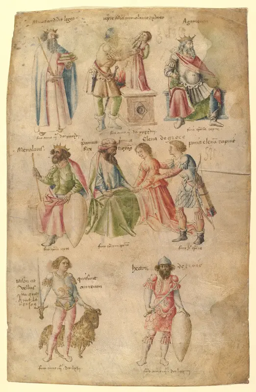 Famous Men and Women from Classical and Biblical Antiquity Wall Art by Barthelemy d'Eyck - High-Resolution Digital Print
