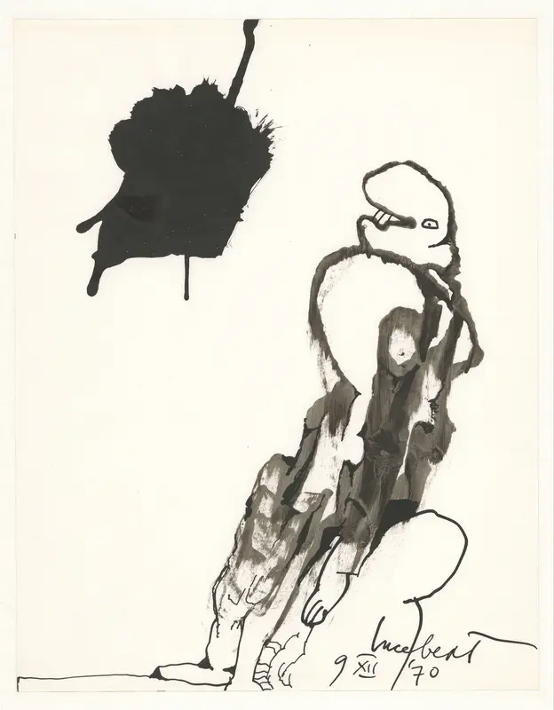 Fantasiefiguur met muizenstaart Wall Art by Lucebert - High-Resolution Digital Print