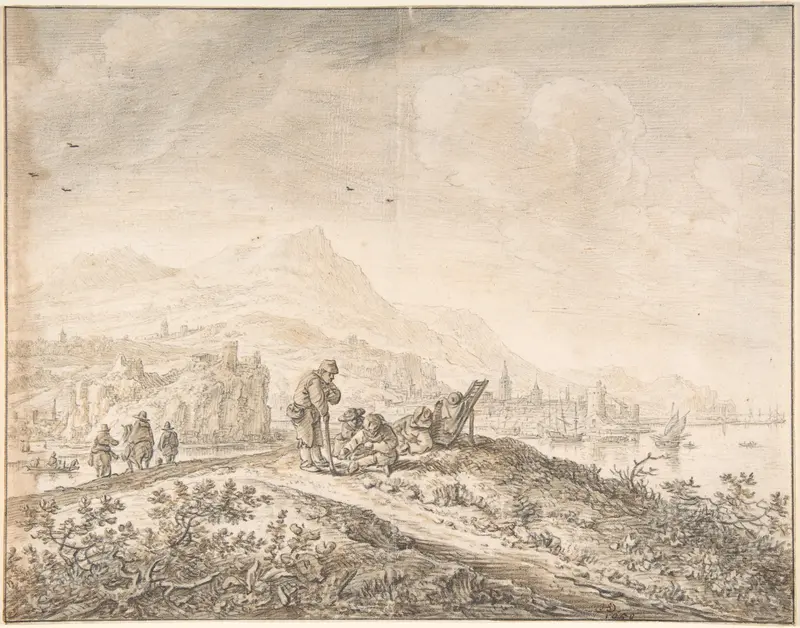 Fantasy Rhine Landscape Wall Art by Herman Saftleven II - High-Resolution Digital Print