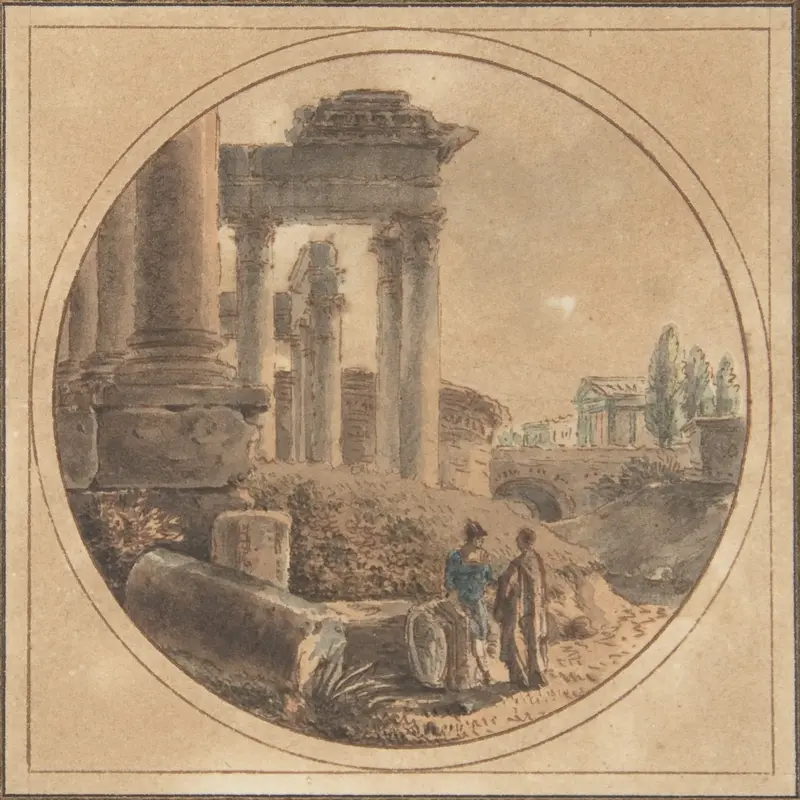 Fantasy View of the Roman Forum Wall Art by Victor Jean Nicolle - High-Resolution Digital Print