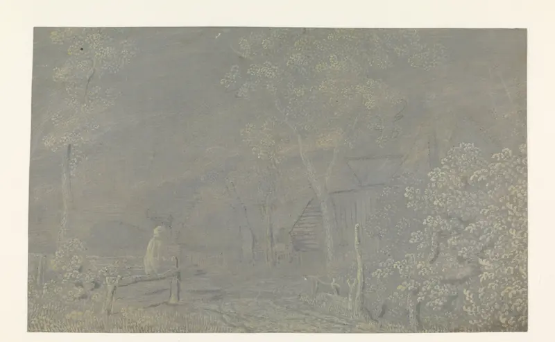 Farm Building Surrounded by Trees Wall Art by Hercules Segers - High-Resolution Digital Print