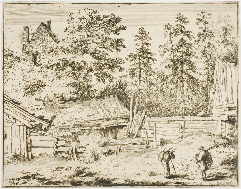 Farm Sheds Wall Art by Allaert van Everdingen - High-Resolution Digital Print