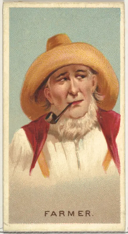 Farmer, from World's Smokers series (N33) for Allen & Ginter Cigarettes Wall Art by Allen & Ginter - High-Resolution Digital Print