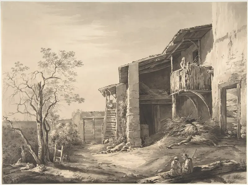 Farmyard Wall Art by Jean Jacques de Boissieu - High-Resolution Digital Print