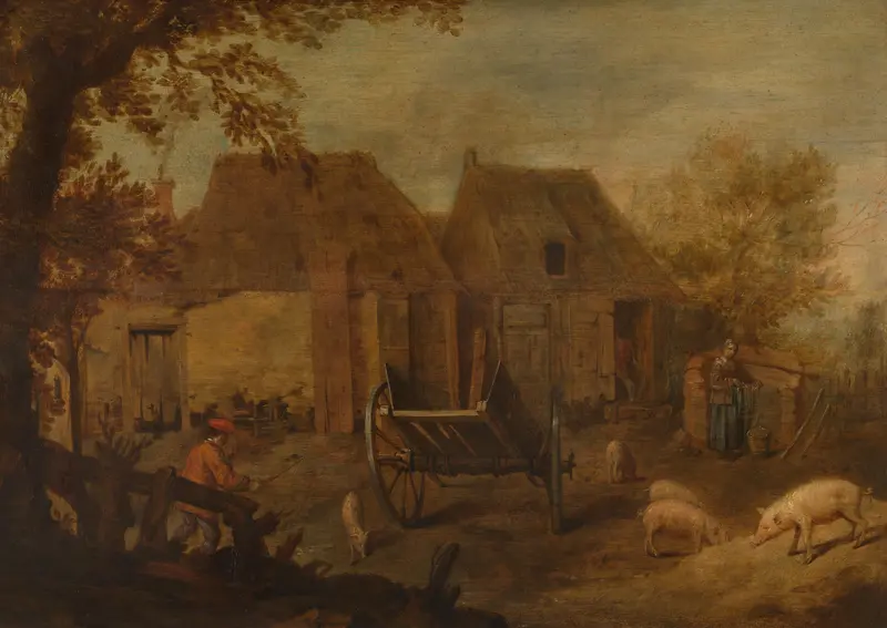 Farmyard Wall Art by anonymous - High-Resolution Digital Print