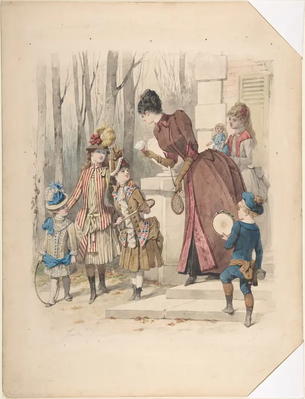 Fashion illustration, no. 2224 Wall Art by Jules David - High-Resolution Digital Print