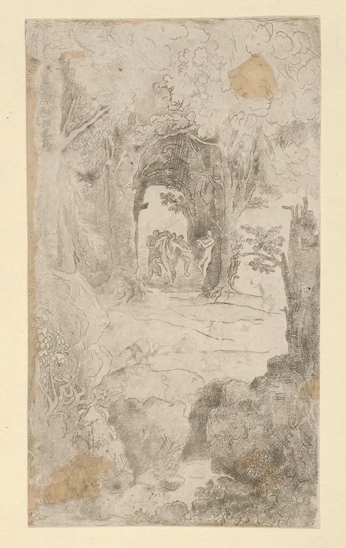 Faunes Dansant (Dancing Fauns) Wall Art by Rodolphe Bresdin - High-Resolution Digital Print