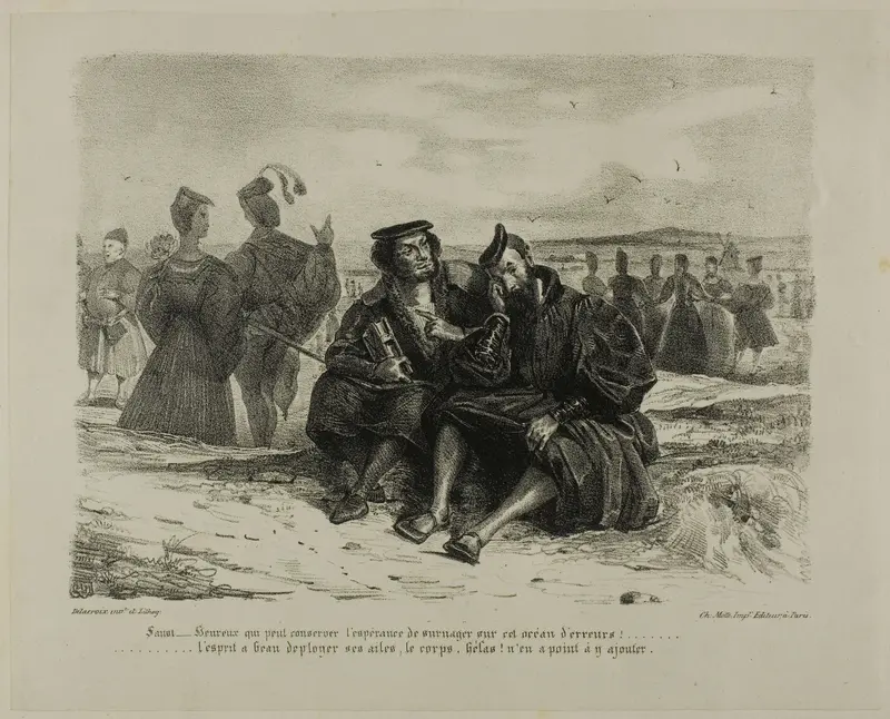 Faust and Wagner, from Faust