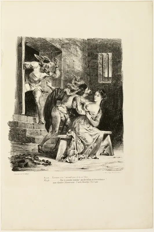 Faust in Marguerite's Prison Cell, from Faust