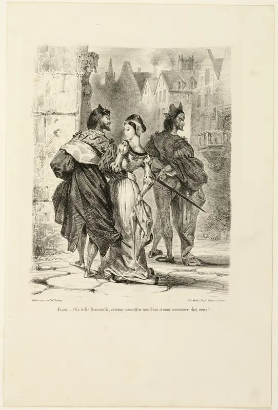 Faust Trying to Seduce Marguerite, from Faust