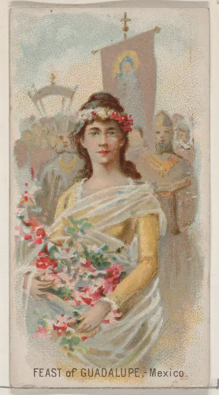 Feast of Guadalupe, Mexico, from the Holidays series (N80) for Duke brand cigarettes Wall Art by W. Duke, Sons & Co. - High-Resolution Digital Print
