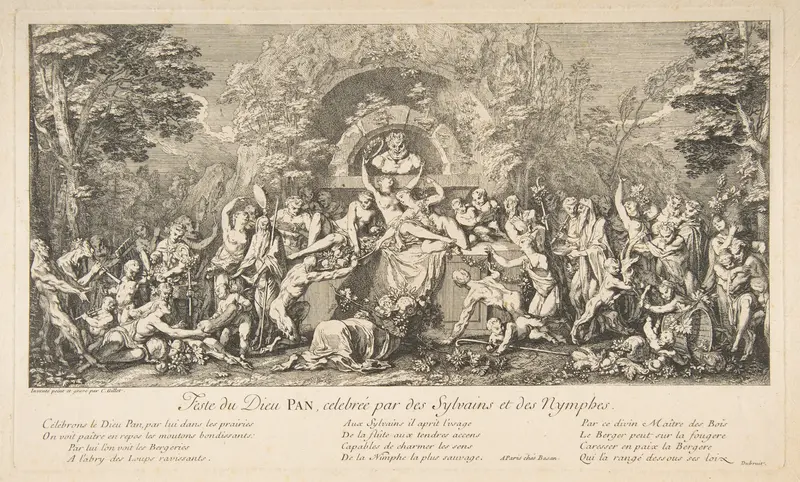 Feast of Pan Wall Art by Claude Gillot - High-Resolution Digital Print