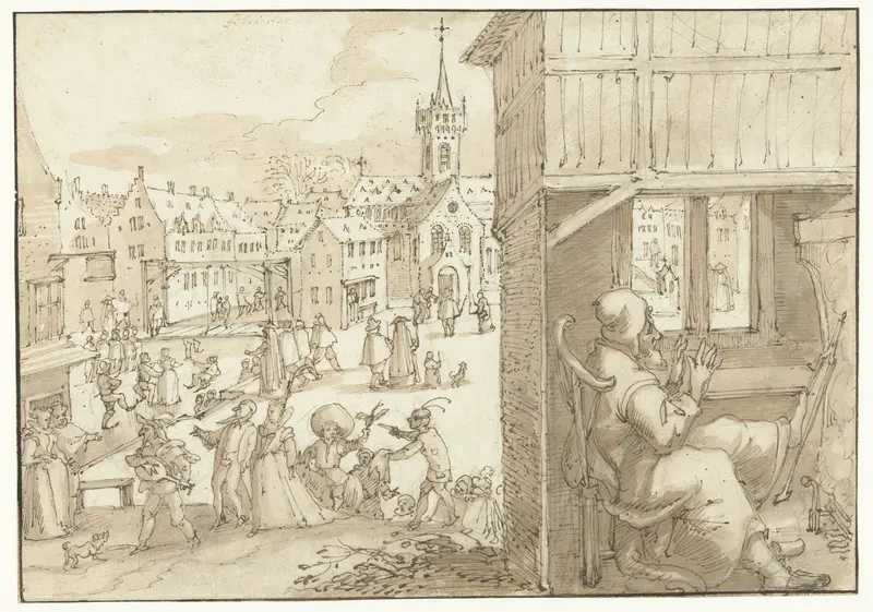 Februari Wall Art by Joos de Momper (II) - High-Resolution Digital Print