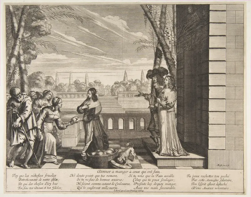 Feeding the Hungry Wall Art by Abraham Bosse - High-Resolution Digital Print
