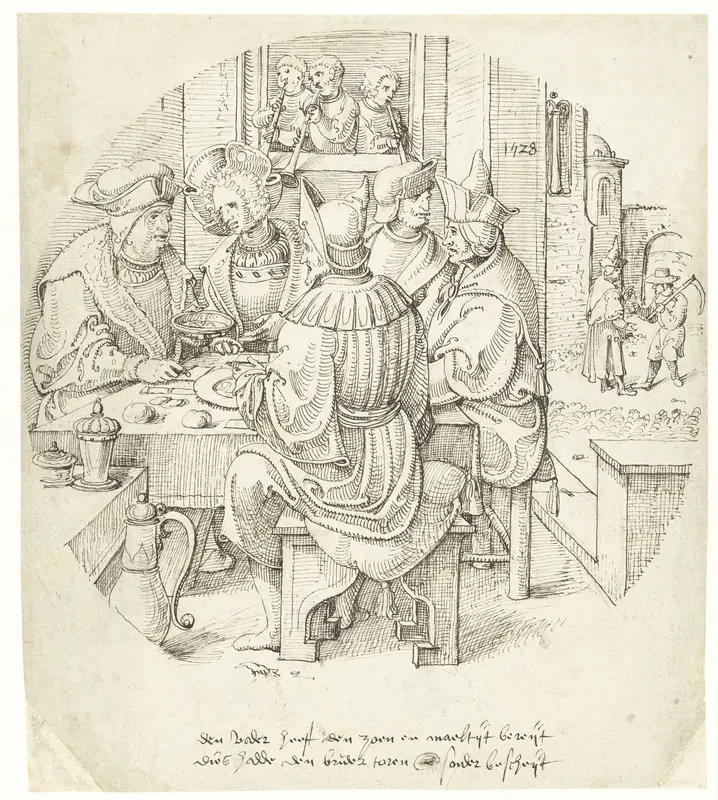 Feestmaal voor de Verloren Zoon Wall Art by Pieter Cornelisz. genaamd Kunst - High-Resolution Digital Print