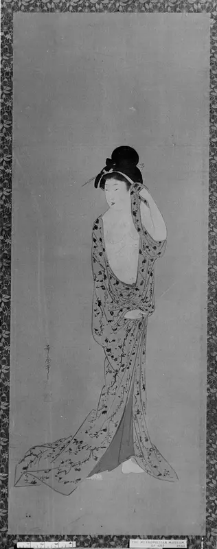 Female Figure Wall Art by Kitagawa Utamaro - High-Resolution Digital Print