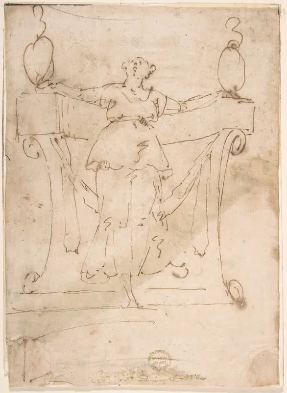 Female Figure Wall Art by Anonymous, Italian, 16th century - High-Resolution Digital Print
