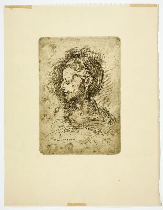 Female Head Wall Art by Jean Baptiste Carpeaux - High-Resolution Digital Print