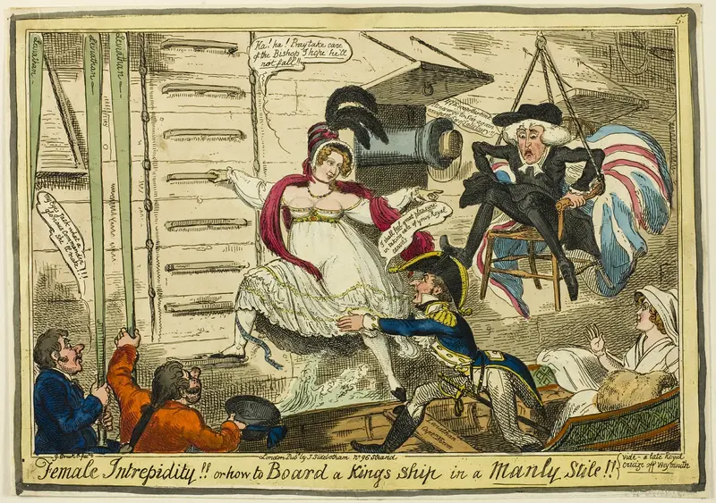 Female Intrepidity Wall Art by George Cruikshank - High-Resolution Digital Print