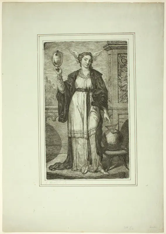 Female Personification of Science Wall Art by Joseph Fratrel - High-Resolution Digital Print