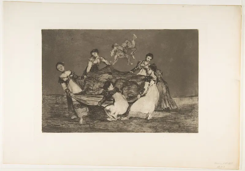 Feminine Folly, from "The Disparates" (Follies / Irrationalities) Wall Art by Goya (Francisco de Goya y Lucientes) - High-Resolution Digital Print