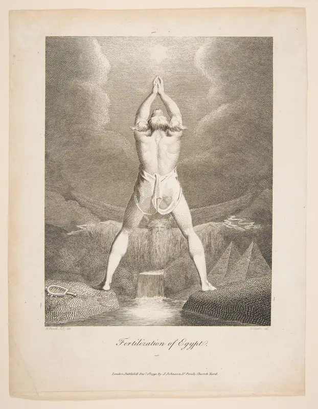Fertilization of Egypt, from Erasmus Darwin's "The Botanic Garden" Wall Art by William Blake - High-Resolution Digital Print