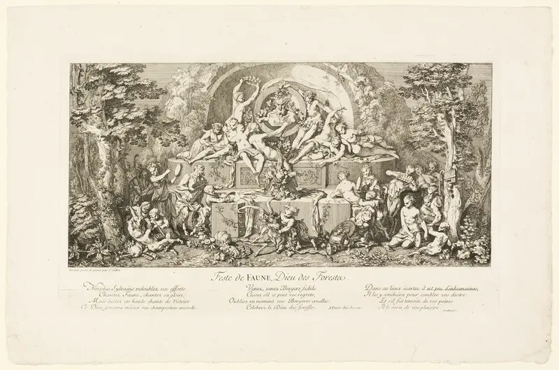 Feste de Faune Wall Art by Claude Gillot - High-Resolution Digital Print