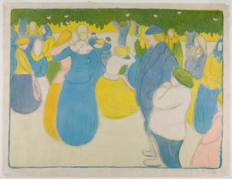 Festival in Bretagne Wall Art by Jozseph Rippl-Rónaï - High-Resolution Digital Print