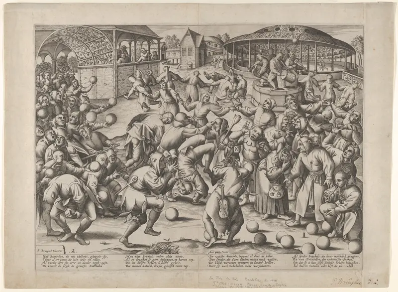 Festival of Fools Wall Art by Pieter Bruegel the Elder - High-Resolution Digital Print