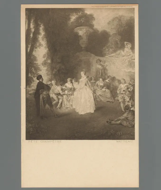 Fête Champêtre. Watteau Wall Art by Unknown - High-Resolution Digital Print