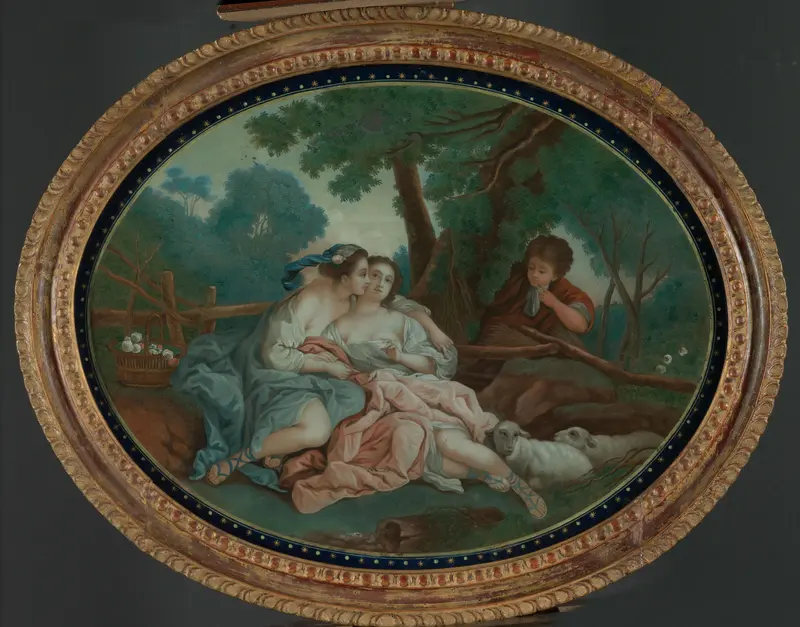 Fête galante scene Wall Art by anonymous - High-Resolution Digital Print