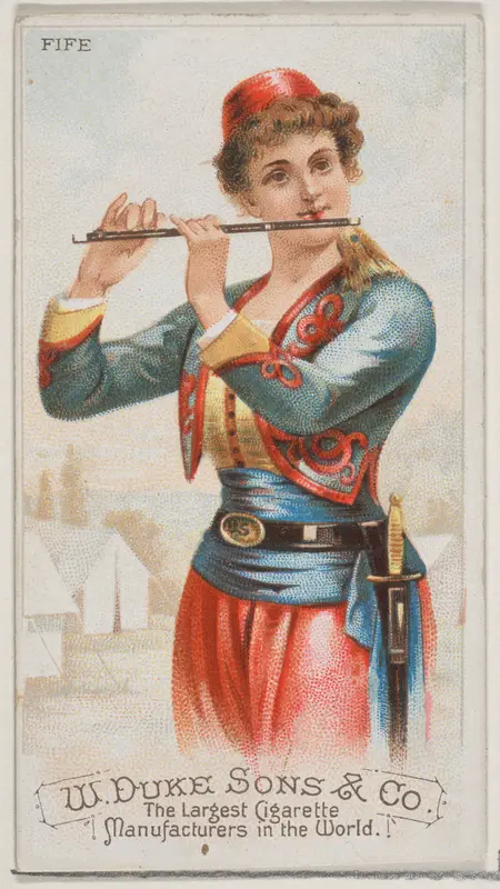Fife, from the Musical Instruments series (N82) for Duke brand cigarettes Wall Art by W. Duke, Sons & Co. - High-Resolution Digital Print