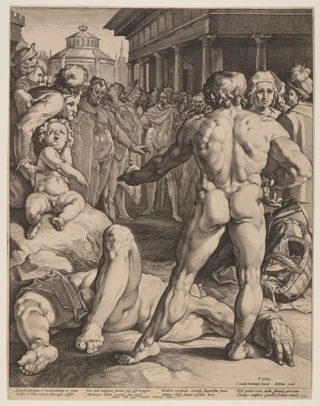 Fight between Ulysses and Irus