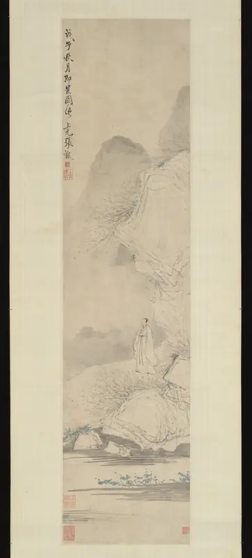Figure in a Landscape Wall Art by Unknown - High-Resolution Digital Print